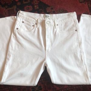 Agolde Riley in white, size 28. PERFECT